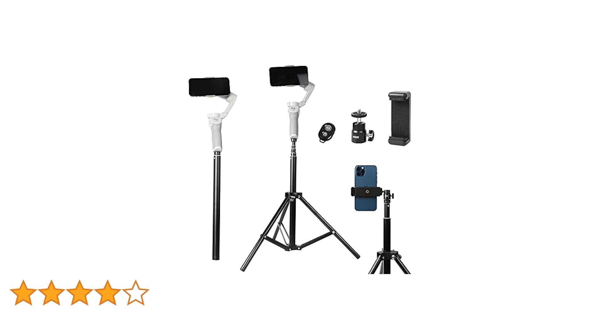 DJI OM 4 + 延長棒 平行輸入品】PellKing 2in1 三脚延長ロッド 59インチ 調節可能
